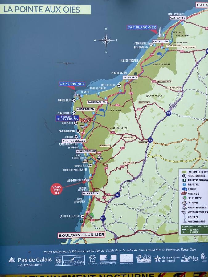 Le Bon Endroit En Bord De Mer, Vue Mer , Parking Et Wifi Wimereux Εξωτερικό φωτογραφία